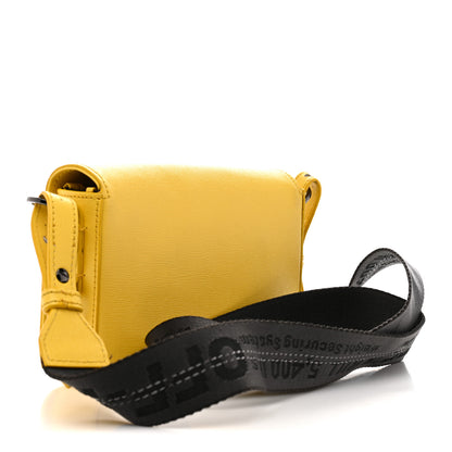 Off-White Calfskin Mini Binder Clip Bag Yellow 3 of 15