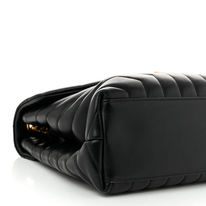 Saint Laurent Calfskin Y Quilted Monogram Medium Loulou Chain Satchel Black 9 of 11
