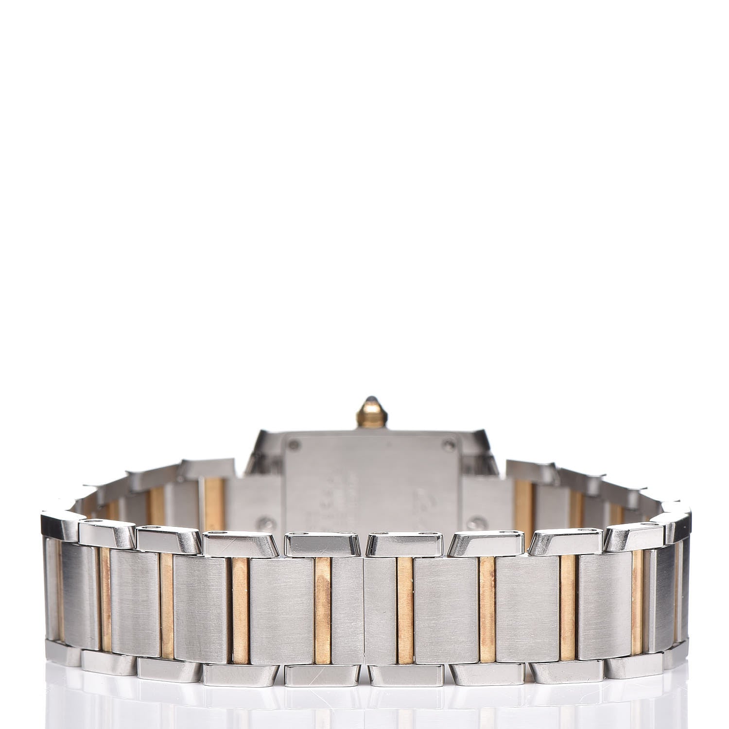 Cartier Stainless Steel 18K Yellow Gold 20mm Tank Francaise Quartz Watch 4 of 8