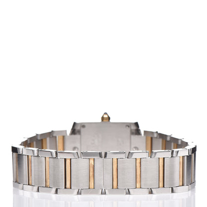 Cartier Stainless Steel 18K Yellow Gold 20mm Tank Francaise Quartz Watch 4 of 8