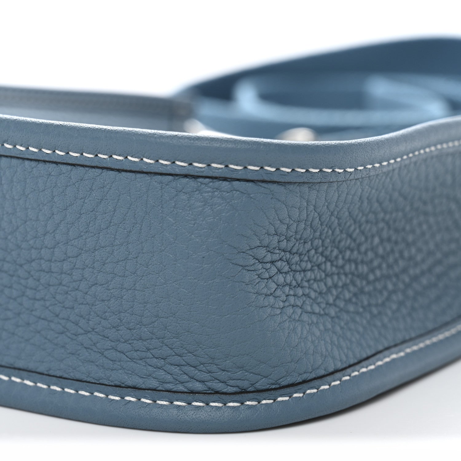 Hermes Taurillon Clemence Evelyne TPM New Blue Jean 10 of 11