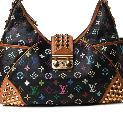 Louis Vuitton Monogram Multicolor Chrissie Black 6 of 18