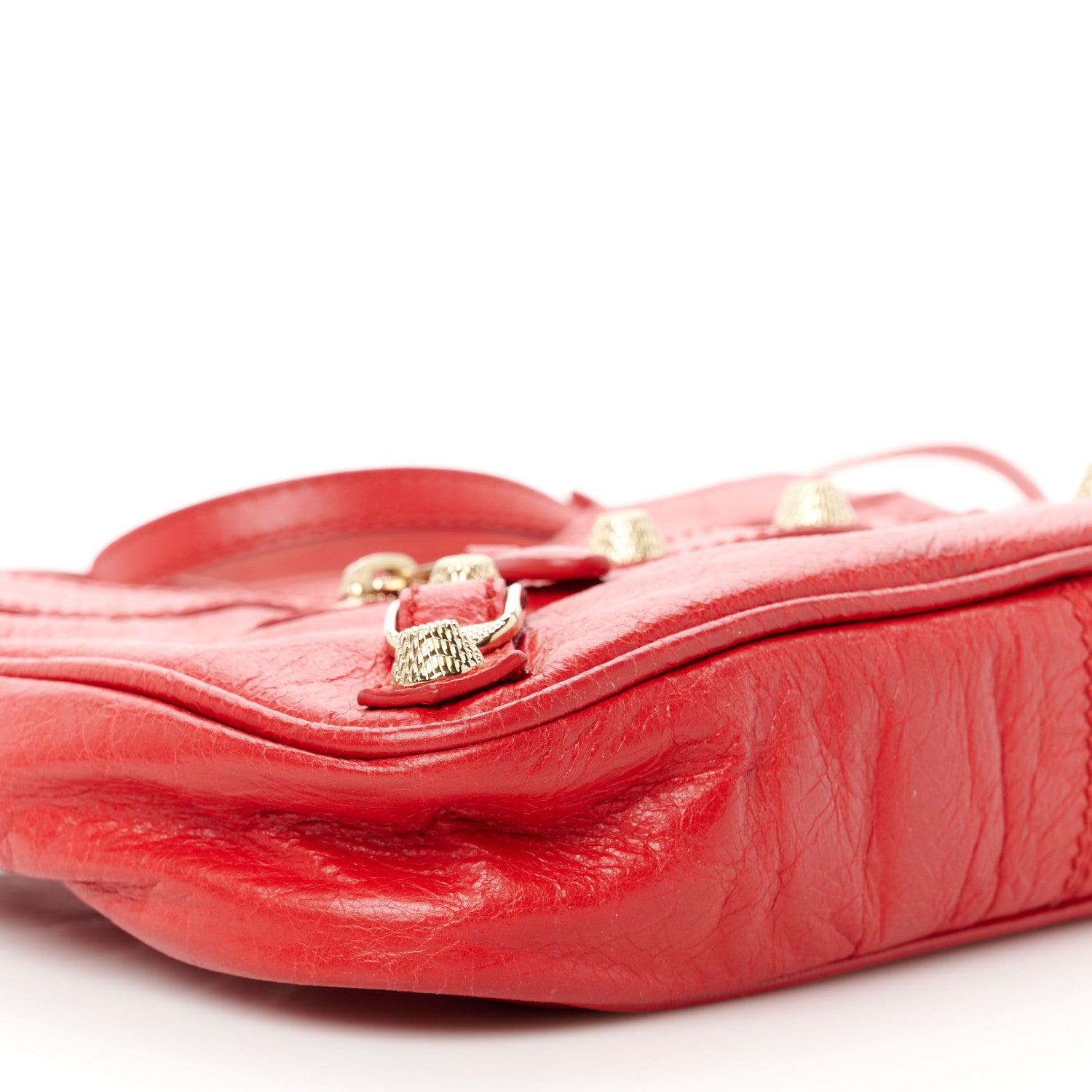 Balenciaga Agneau Giant 12 Gold Hardware Hip Rouge Cardinal 9 of 10
