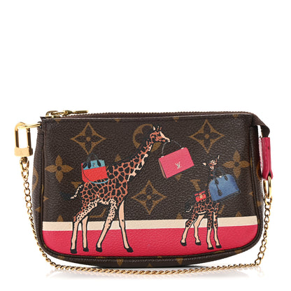 Louis Vuitton Monogram 2017 Christmas Animation Mini Pochette Accessories 1 of 10