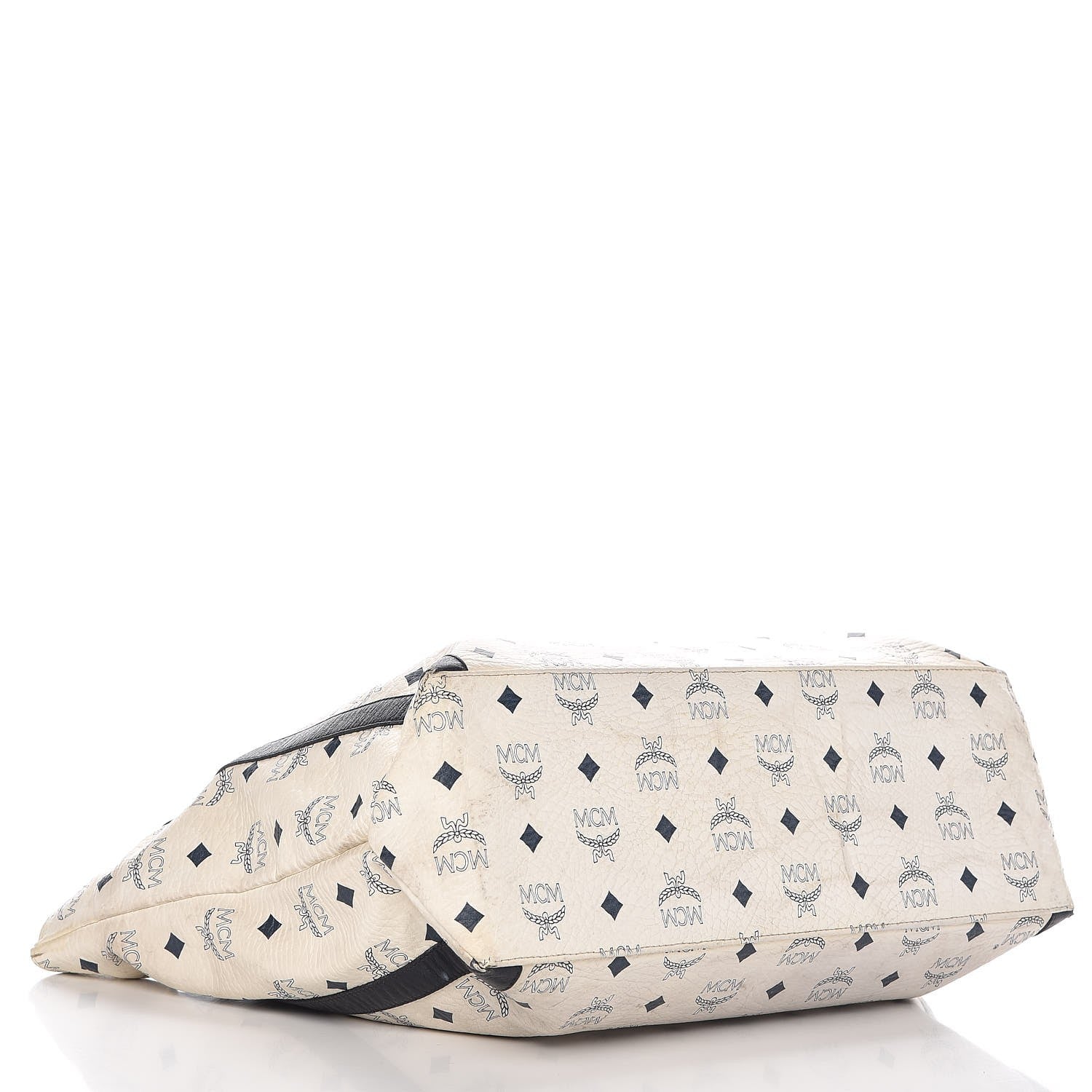 MCM Visetos Medium Tote White 4 of 23