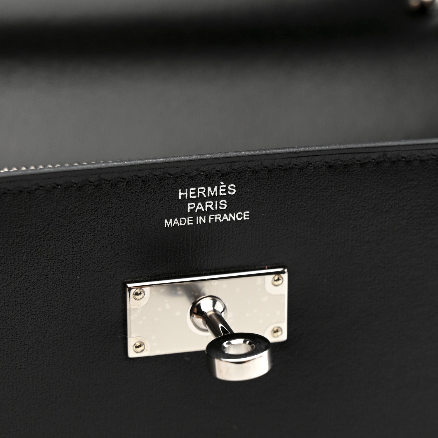 Hermes Box Kelly Wallet To Go Black 6 of 8