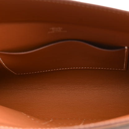 Hermes Barenia Faubourg Videpoches Fauve Gold 5 of 13