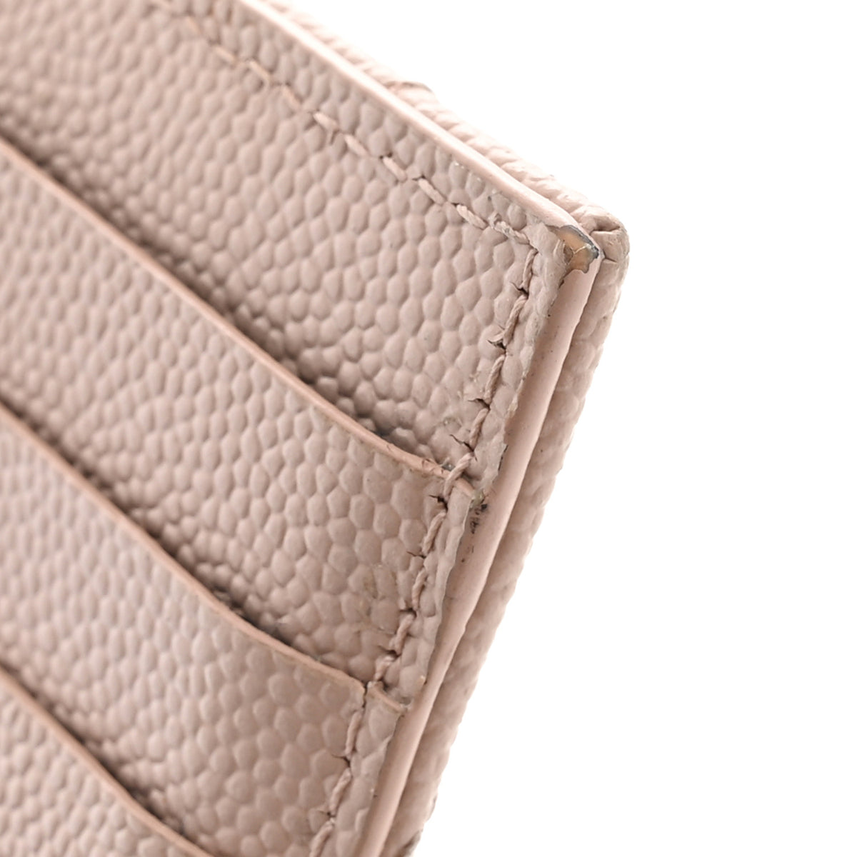 Grain De Poudre Matelasse Chevron Monogram Compact Wallet Pale Pink