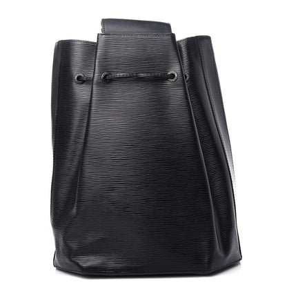Louis Vuitton Epi Sac a Dos Drawstring Bag Black 1 of 9