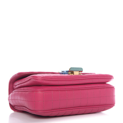 Celine Calfskin Quilted Medium C Bag Pink 5 of 10