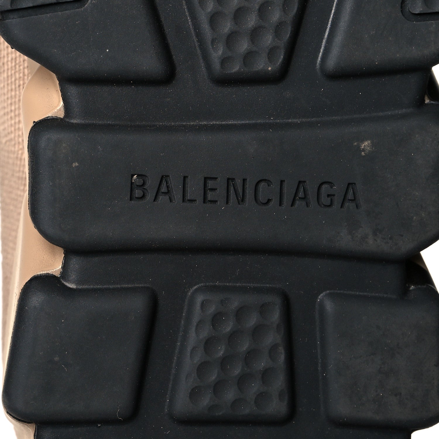 Balenciaga Neoprene Knit Womens Speed Graffiti Sneakers 38 Beige Black 6 of 7