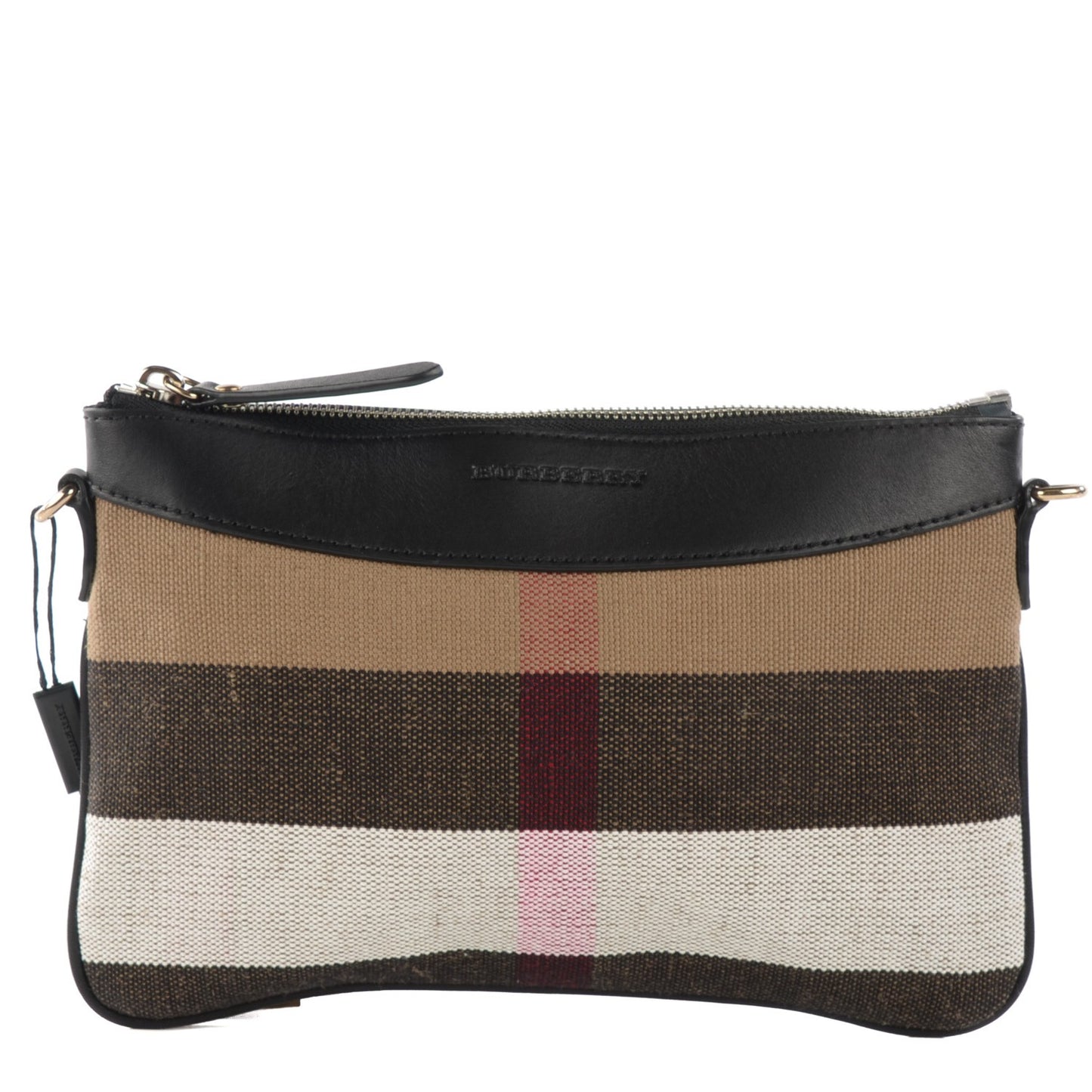 Mega Check Peyton Crossbody Clutch Bag Black