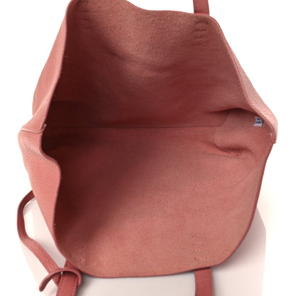 Mansur Gavriel Tumbled Calfskin Small Shopping Tote Blush 5 of 6