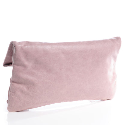 Balenciaga Agneau Giant 21 Rose Gold Hardware Envelope Clutch Bois de Rose 3 of 8