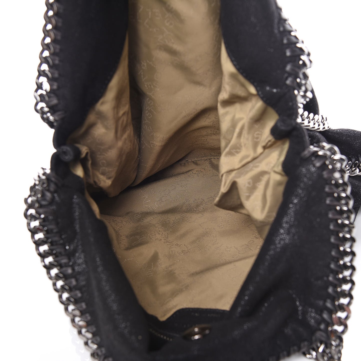Shaggy Deer Falabella Fold Over Tote Black