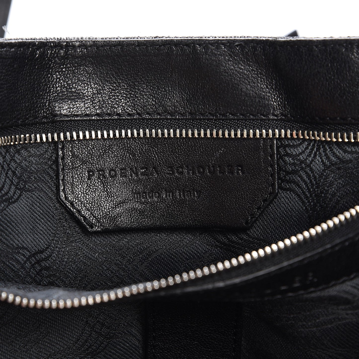 Lambskin Blanket Print Large PS1 Satchel Black