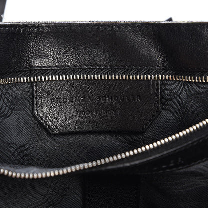 Proenza Schouler Lambskin Blanket Print Large PS1 Satchel Black 8 of 14