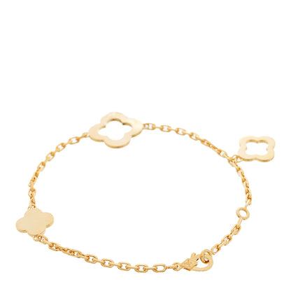 Van Cleef & Arpels 18K Yellow Gold 3 Motifs Byzantine Alhambra Bracelet 2 of 5