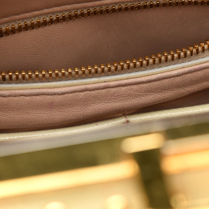 Prada Saffiano Studded Pyramid Bag Gold 9 of 10