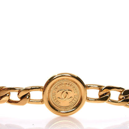 Chanel Metal Chain CC Medallion Belt Gold 7 of 8