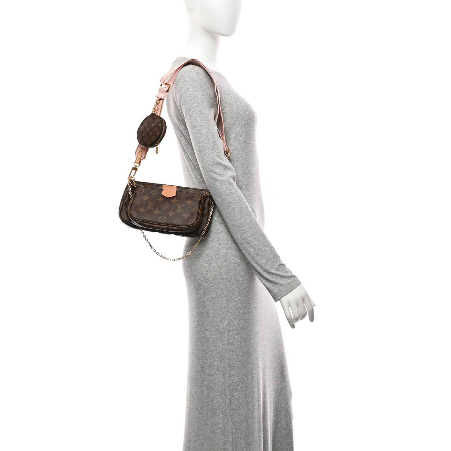 Monogram Multi Pochette Accessories Rose Clair