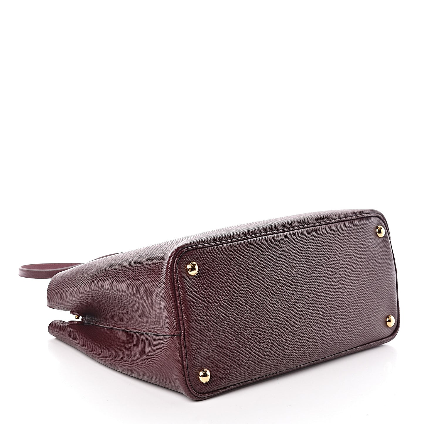 Saffiano Cuir Medium Double Bag Granato