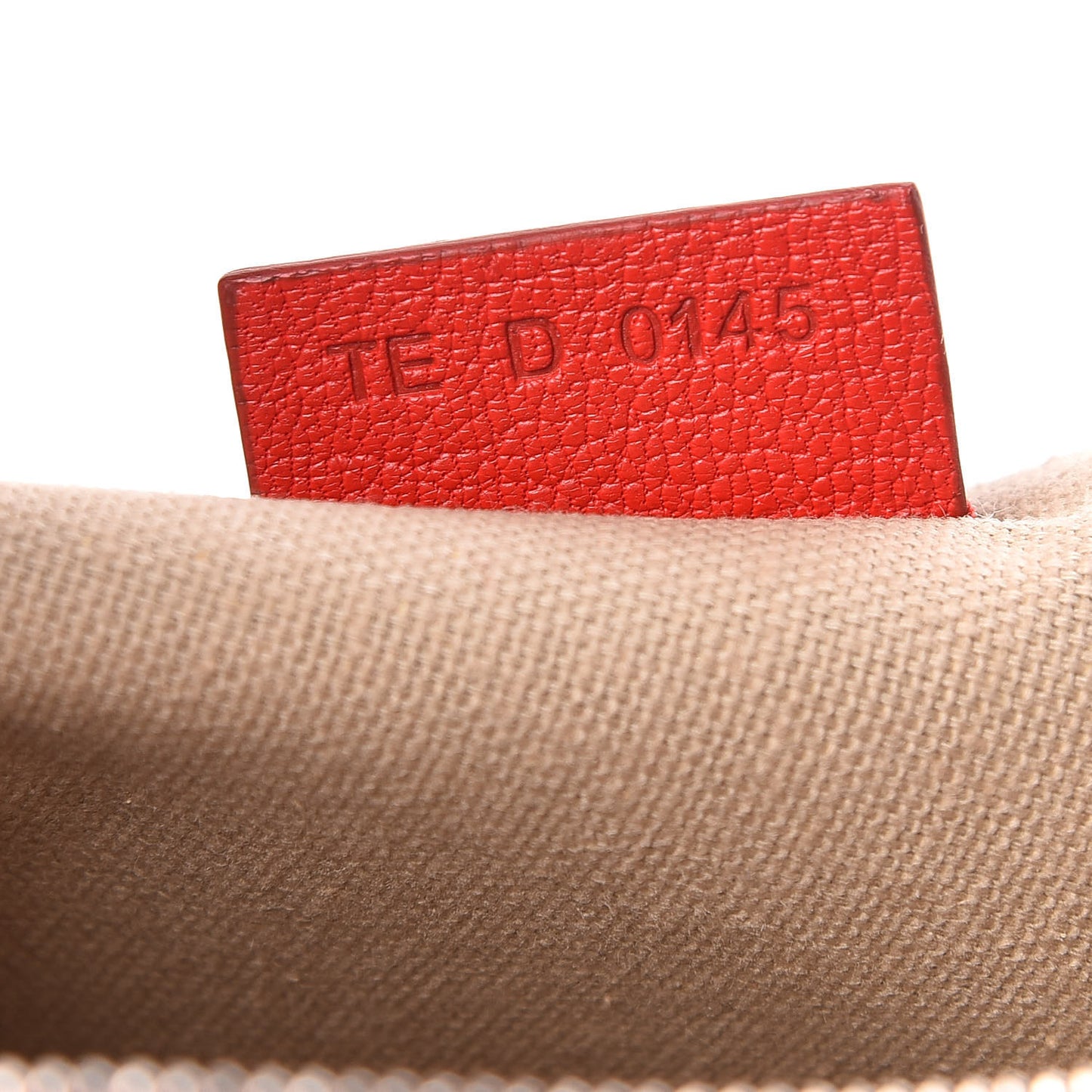 Sugar Goatskin Medium Antigona Pouch Red