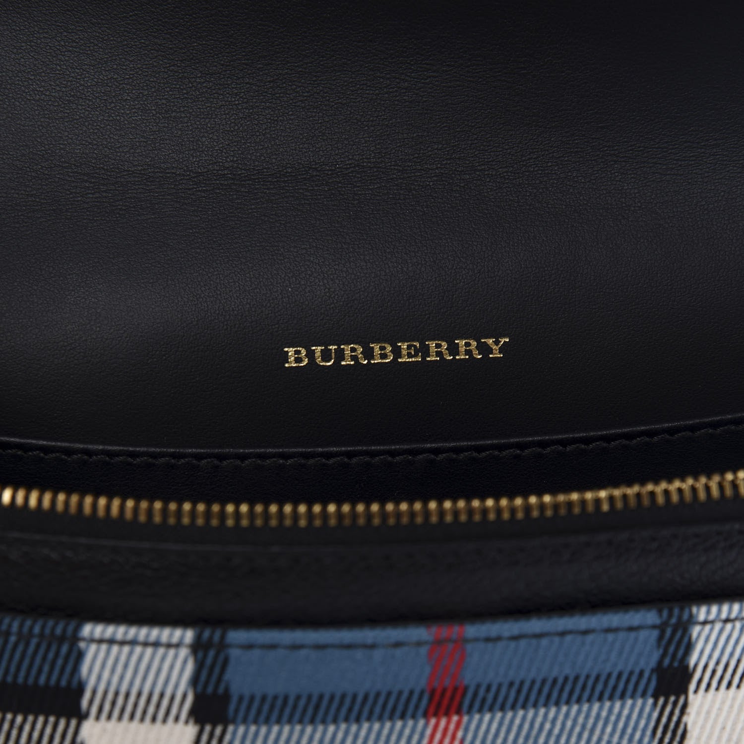 Burberry Canvas Tartan Mix Hampshire Wallet on Chain Yellow Multicolor 8 of 10