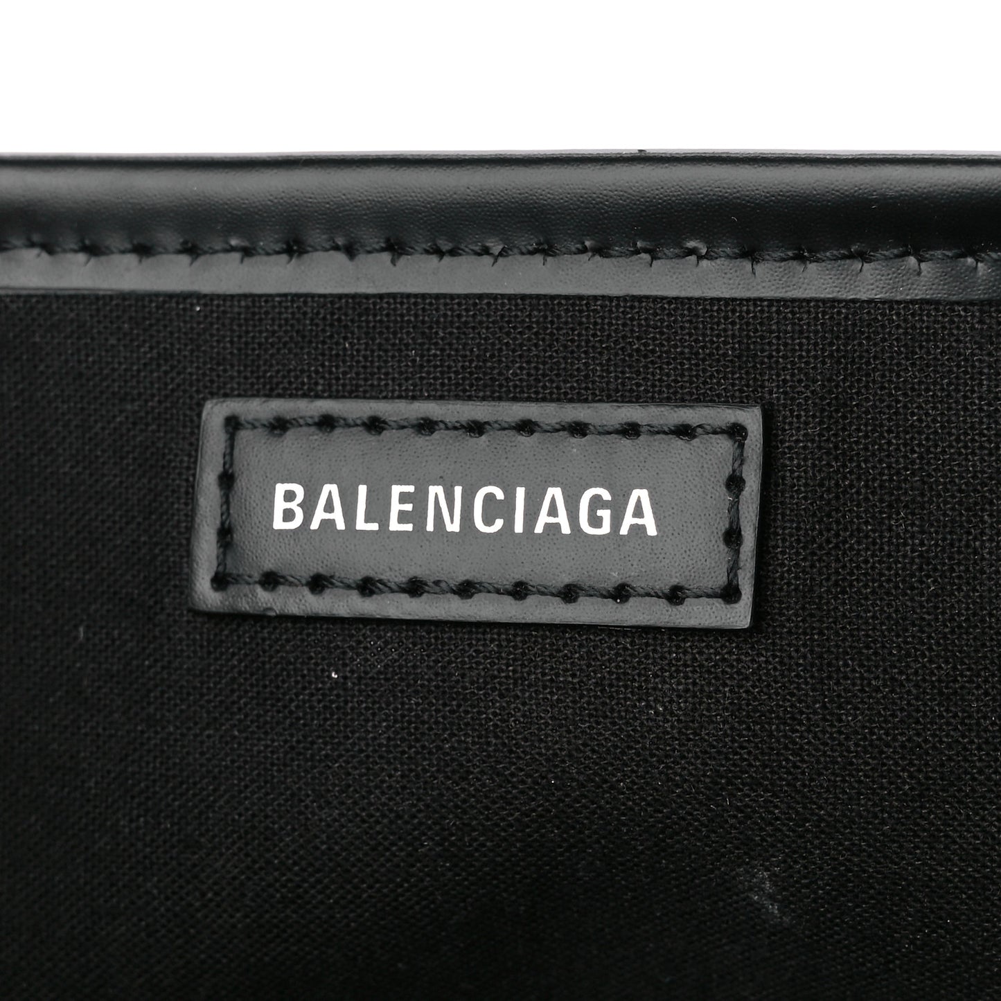 Cotton Canvas Calfskin Navy Cabas XS Natural Black
