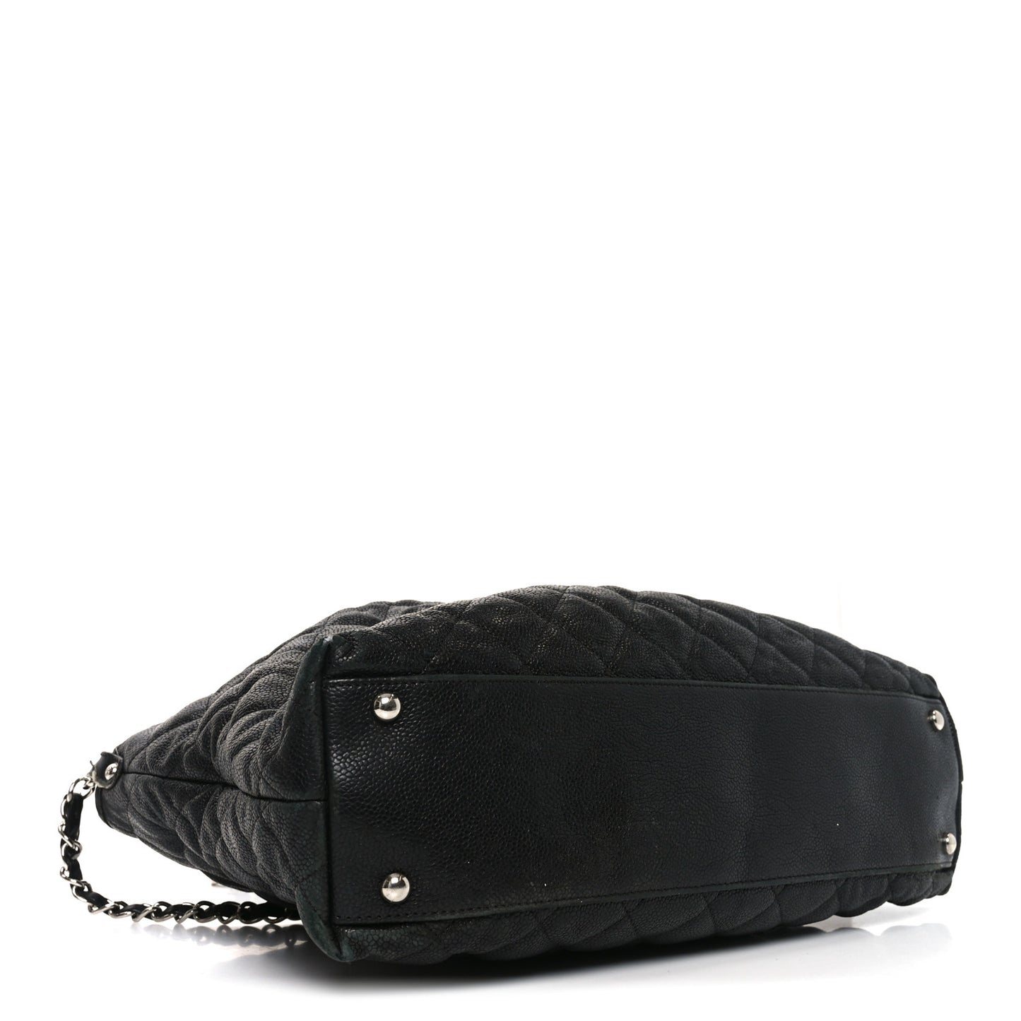 Caviar Quilted French Riviera Hobo Black