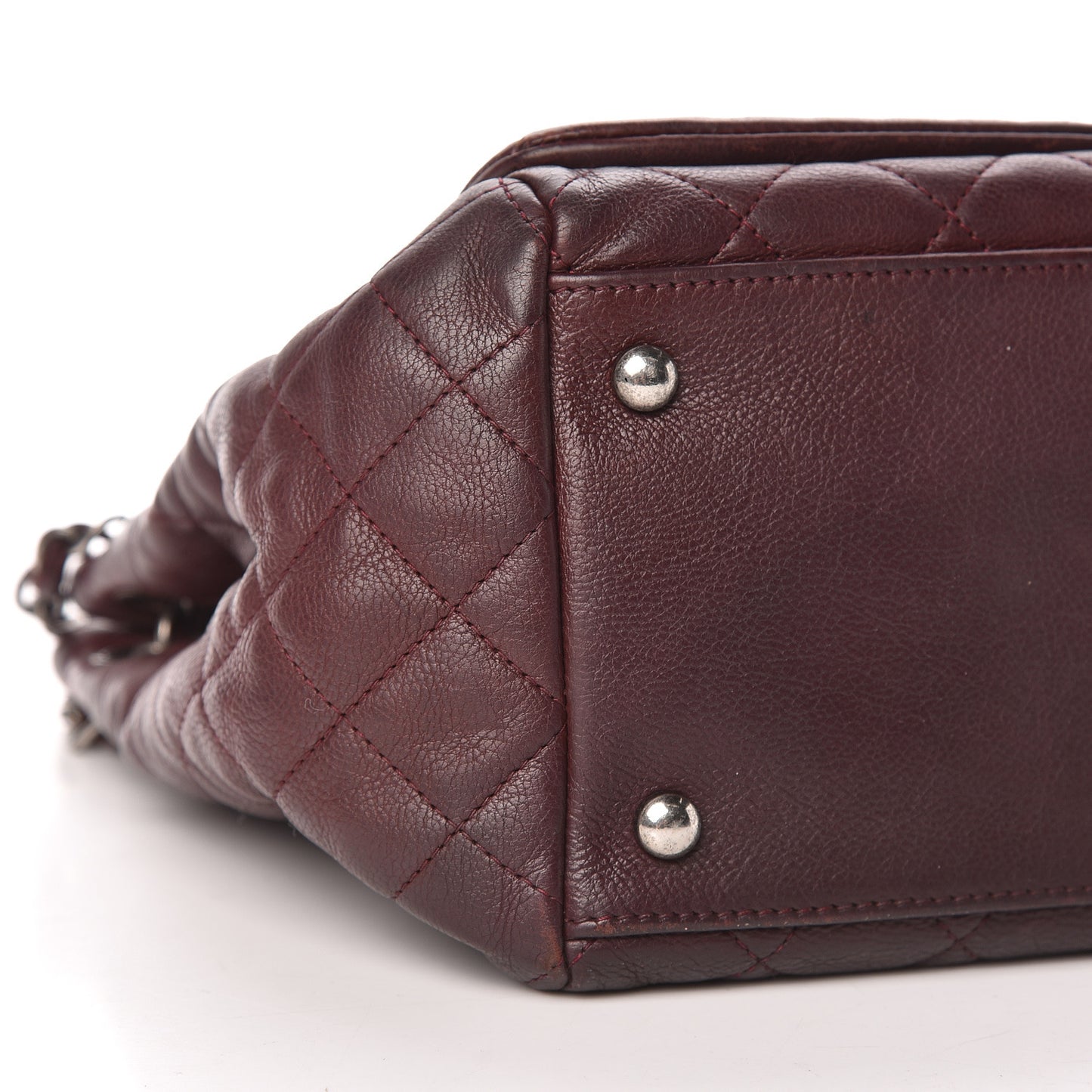 Calfskin Quilted Istanbul Accordion Flap Burgundy