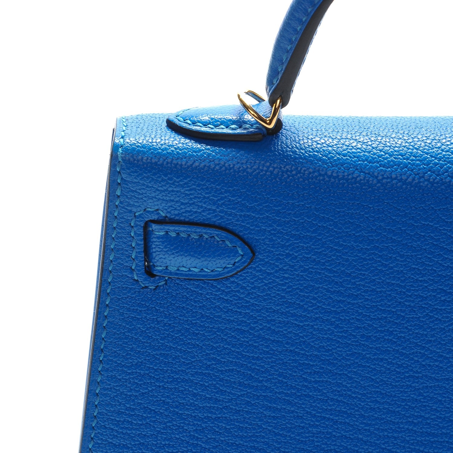 Hermes Chevre Mysore Mini Kelly Sellier 20 Bleu Hydra 8 of 22