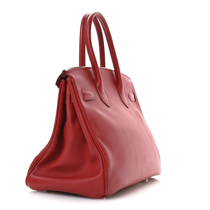 Hermes Swift Birkin 30 Rouge Vif 3 of 14