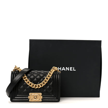Chanel Caviar Quilted Small Boy Flap Black 10 of 10
