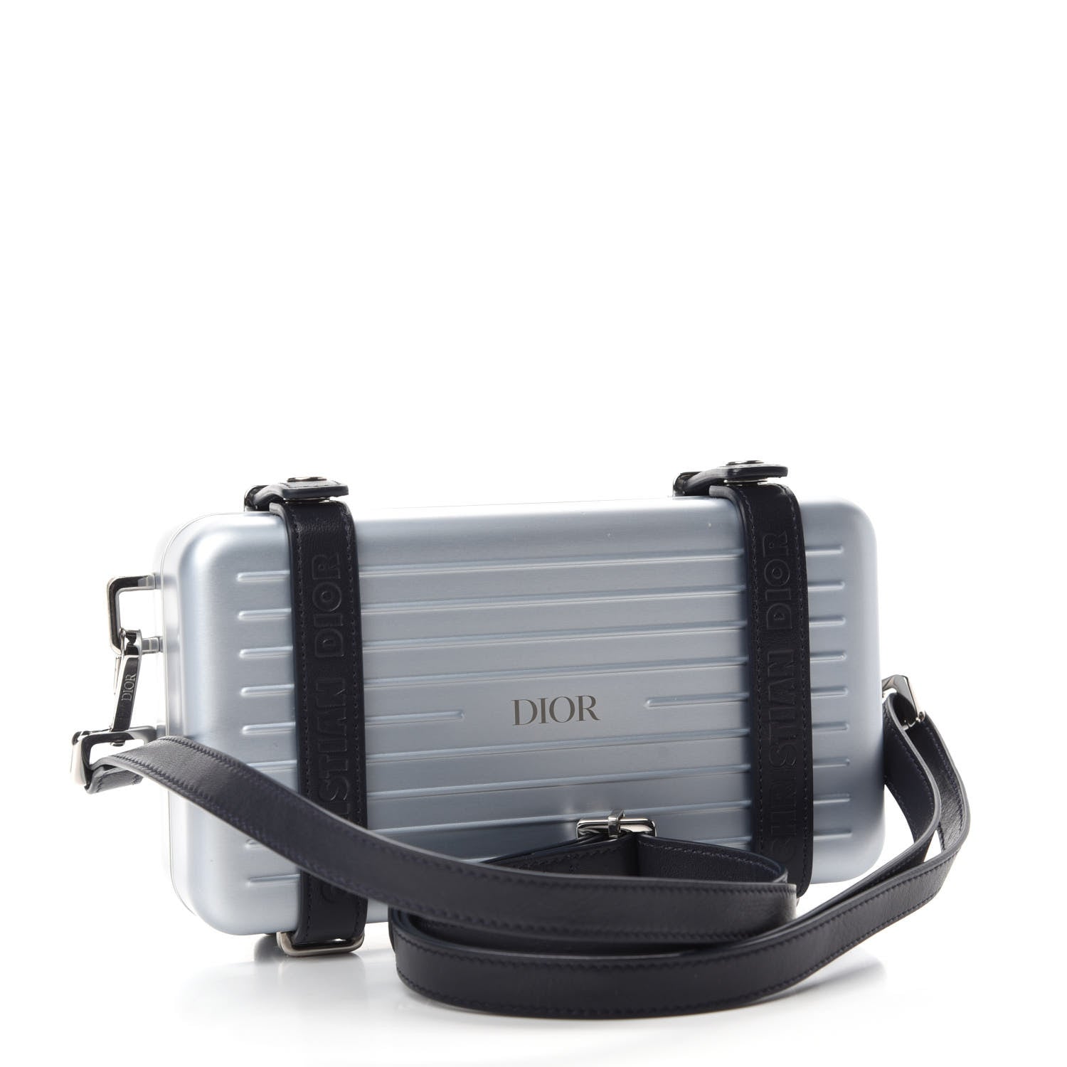 Christian Dior X RIMOWA Aluminum Personal Clutch On Strap Bleu 3 of 11