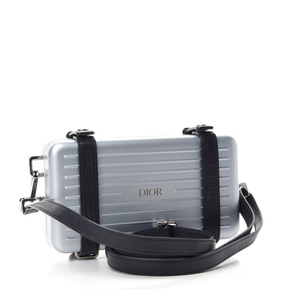 Christian Dior X RIMOWA Aluminum Personal Clutch On Strap Bleu 3 of 11