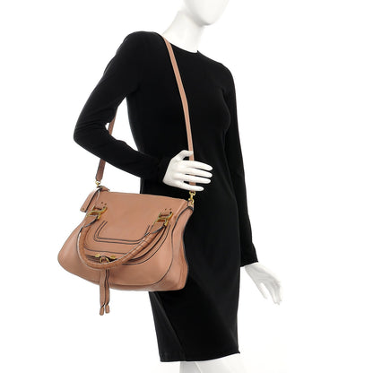 Chloe Calfskin Small Marcie Satchel Blush Nude 2 of 13