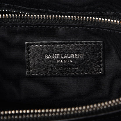 Saint Laurent Calfskin Y Quilted Monogram Large Loulou Chain Satchel Black 7 of 15