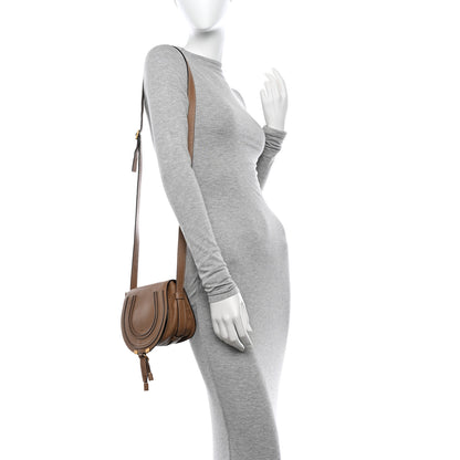 Chloe Grained Calfskin Small Marcie Saddle Bag Nut 2 of 15