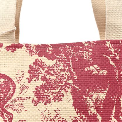 Christian Dior Straw Dioriviera Tote Red 7 of 11