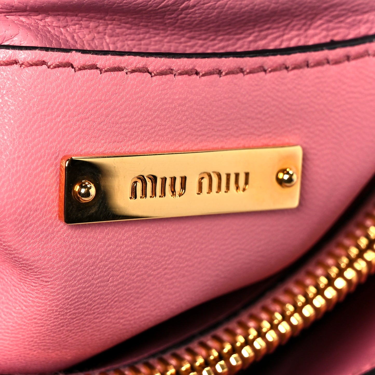 Nappa Padded Top Handle Bag Geranio