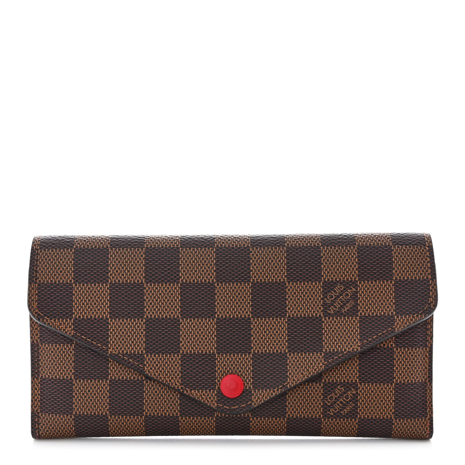Louis Vuitton Damier Ebene Josephine Wallet Red 1 of 10
