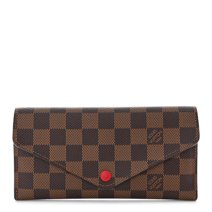 Louis Vuitton Damier Ebene Josephine Wallet Red 1 of 10