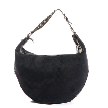 Gucci Monogram Biba Hobo Black 1 of 6