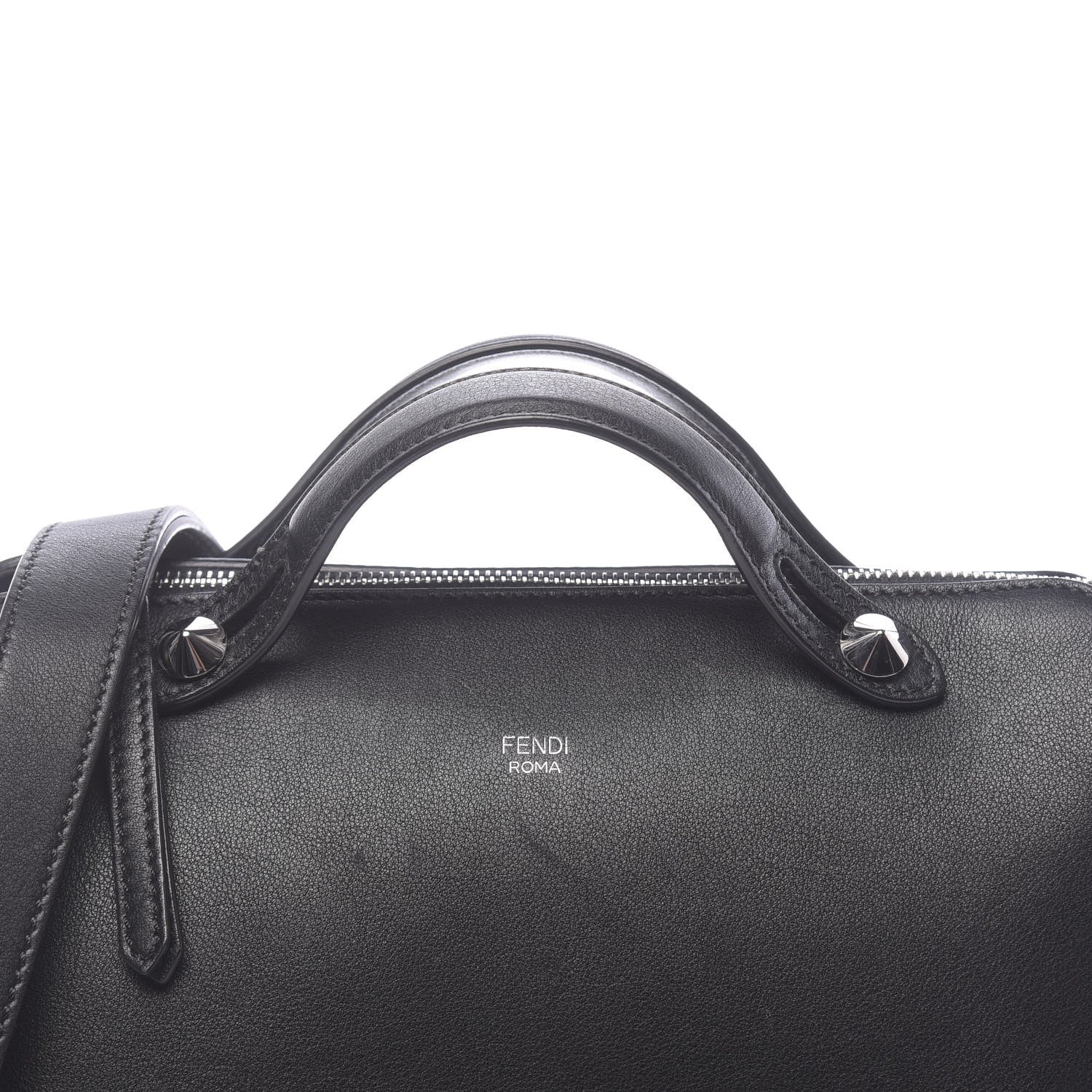 Fendi Vitello Dolce Marmol Medium By The Way Boston Bag Black 9 of 13