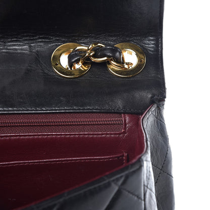 Chanel Lambskin Quilted Jumbo Single Flap Black 12 of 17