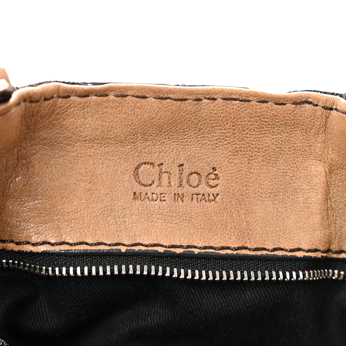 Patent Lambskin Medium Paddington Satchel Dark Brown