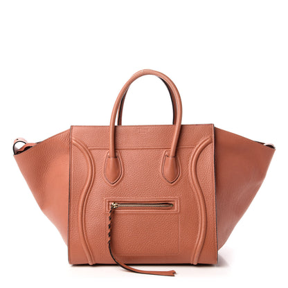 Celine Shiny Grained Calfskin Medium Phantom Luggage Terracotta 1 of 9