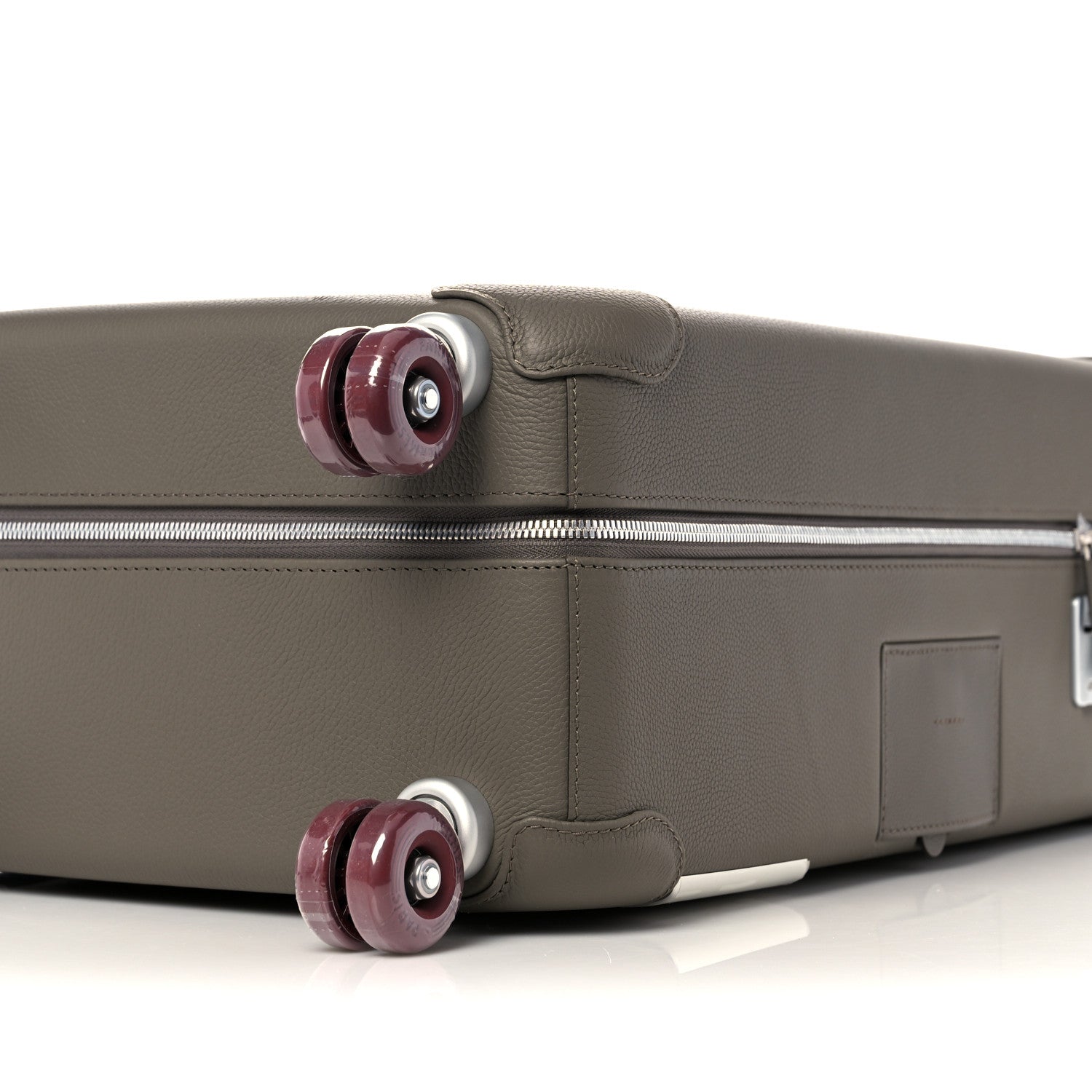 Hermes Taurillon Regate RMS Suitcase Etain Fauve Rouge H 14 of 16