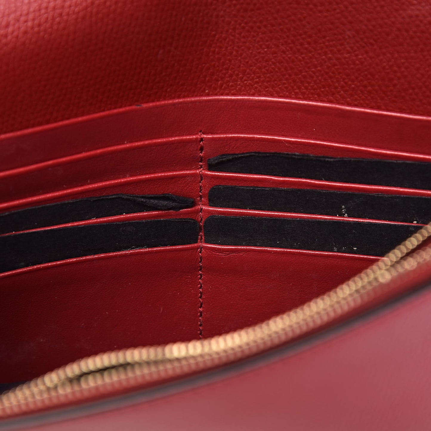 Vitello Cruise F is Fendi FF 1974 Embossed Medium Envelope Wallet On Chain Fragola Maya Black